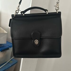 Vintage black coach bag